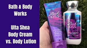While a cream has equal parts oil and water, ointments have about 80 percent oil. Bath Body Works Ulta Shea Body Cream Vs Body Lotion What S The Difference Youtube