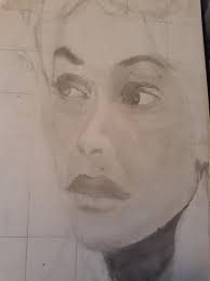 Hi my names Kaitlyn and I'm 16 and please tell me what is wrong with my  drawing or any critique￼