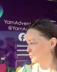 Yarn Adventure Truck is finally here!!! We are so excited to welcome Katy,  Dean, and, of course, Evie the beautiful yarn truck! They are parked  outside our building