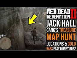 The jack hall gang treasure map is one of the first treasure maps you can find in red dead redemption 2, and it leads to a decent payout, but you'll have some trekking to do to find it. Jack Hall Gang Map 1 Maping Resources