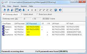 It can be associated with a compact record. Crack Windows 10 8 7 Password With Lcp Password Cracking Tool