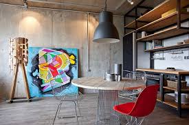 When former industrial spaces were converted into urban apartments, thea loft style adapted industrial features to achieve a cohesive look. Small Modern Industrial Apartment Draped In Metal Wood And Brick