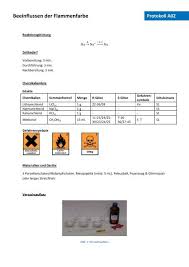 Außerdem können lösungsmittel das material angreifen. Beeinflussen Der Flammenfarbe Chids
