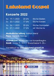 Konzert Lakeland Gospel, Kirche Gampelen