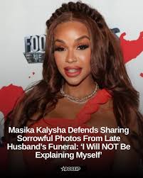 Masika Kalysha isn't explaining her emotions following the death of her  husband, Jamar Champ, nor the photos she shared of herself mourning him at  his funeral. https://bit.ly/4ilTqRi More