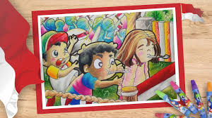 Tutorial mewarnai dengan crayon 3 hut ri 17 agustus how to color. Lukisan Anak Tema Kemerdekaan Cikimm Com