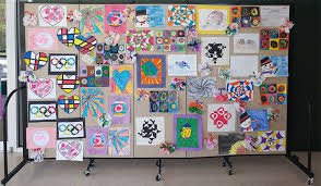 Student Art Festival Display Screenflex Portable Room Dividers Art Display Wall Student Art Art Festival