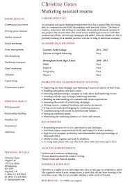 Menurut grensing & pophal, job description adalah sebuah rekaman tertulis. Marketing Assistant Cv Marketing Resume Resume Examples Job Resume Template