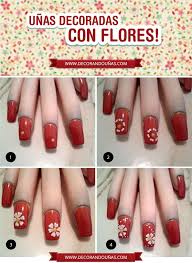 Las uñas cortas y limpias quedan muy bien con la punta blanca o francesa. Unas Decoradas Con Flores Paso A Paso 2015 Jpg 750 1026 Unas Decoradas Con Flores Unas Con Flores Unas Decoradas