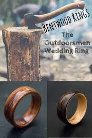 Handcrafted Bentwood Wedding Rings The True Outdoorsmen Wood Wedding Rings These Bentwood Rings C Wood Wedding Ring Custom Wedding Rings Wooden Wedding Bands