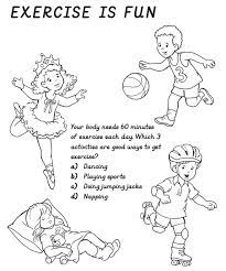 Exercise coloring pages for preschoolers best coloring pages. Health And Safety Colouring Book Free Kids Books