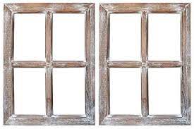Amazon Com Barnyard Designs Rustic Barn Wood Window Frames Decorative Country Farmhouse Home Wall Decor In 2021 Wood Window Frame Rustic Wall Decor Barn Wood Frames