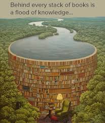 What An Awesome Illustration And So True Books Knowledge Reading Library Book Art Surreal Art Book Worms