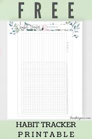 31 Free Printable Habit Tracker Templates For Your 2021 Goals In 2020 Habit Tracker Printable Habit Tracker Organization Planner Printables