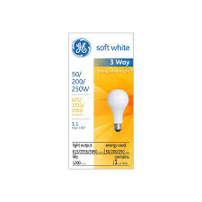 Unlike a lamp controlled by a dimmer, each of the filaments operates at full voltage and the normal temperature for an. Ge 50 200 250 Watt Medium Base A21 Incandescent Light Bulb Lowe S Canada