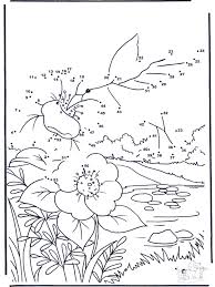 Connect the dots on these puzzles to make fun pictures of flowers, dolphins, fish, and more. Connect The Dots Nature Number Picture Connect The Dots Coloring Pages Dots