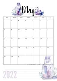 Check out our may wall calendar selection for the very best in unique or custom,. Free Printable 2022 Calendar Pdf Crystal Gems Cute Freebies For You