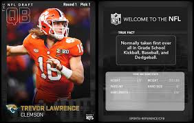 1 overall pick in the 2021 nfl draft. Round 1 Pick 1 Trevor Lawrence Qb Clemson Jacksonville Jaguars Nfl