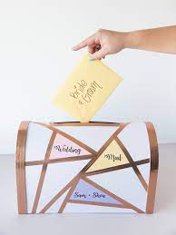 Assemble the sides and front stand the sides upright, and then position the front against the panels as shown. How To Make Your Own Wedding Card Box Kiss The Bride Magazine