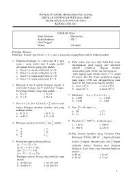 Oke, langsung saja, silahkan links download buku kurikulum 2013 edisi revisi tahun 2016 untuk kelas vii (tujuh) smp/mts seluruh mata pelajaran untuk semester 1 dan semester 2 1. Pdf Soal Matematika Kelas 7 Smp Mts Kurikulum 2013 Pdf Zaenal Arifin Academia Edu