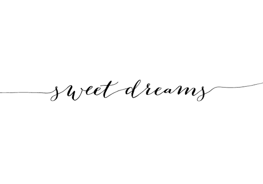 Sweet Dreams Line Print – Minimalist Typography Poster
