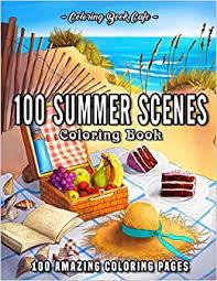 Adult coloring books are a fun product, and can be lucrative if you're planning on selling them. 100 Summer Scenes An Adult Coloring Book Featuring 100 Fun And Relaxing Coloring Pages Including Exotic Vacation Destinations Peaceful Ocean Landscapes And Beautiful Beachfront Scenery Cafe Coloring Book Amazon De Bucher