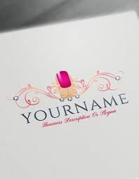 Create Your Own Nail Salon Logo Design Free With Nails Logo Maker Salon Logo Design Logo Design Free Nail Logo