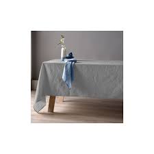 Linge De Table Nappe 160x160 Lin Metis Gris Clair