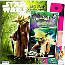 Collection of star wars related diy, from cosplay to decorations. Amazon Com Star Wars Yoda Coloring Book Pack With Stickers Bundle Includes Separately Licensed Gww Reward Stickers And Bookmark For Kids Toys Games