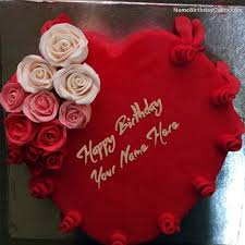 Both our chocolate cake and red velvet cake use buttermilk, but buttermilk is a required ingredient for red velvet the original red velvet cake only had a slight red color to it which came from pureed beets. Best Heart Red Velvet Cake With Name