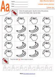 Illustration drawing apple fruit cartoon connect dot coloring graphic . Free Phonics Worksheets For Kids Phonics Word Worksheets