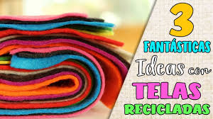 Compra telas baratas para trajes de flamenco, disfraces, hogar, etc. 3 Ideas Con Retazos De Tela Retoreciclajecreativo Youtube