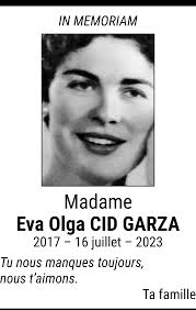 Madame Eva Olga CID GARZA