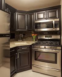 kitchen cabinet with black gloss paint