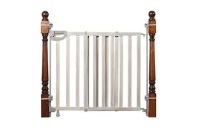 A baby gate will prevent your child from going anywhere near the staircase. Summer Infant Wood Banister Stair Safety Gate