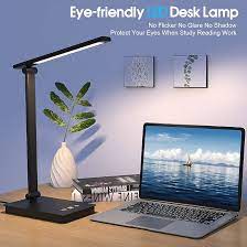 BEYONDOP LED Desk Lamp for Home Office, Dimmable Eye-Caring Reading Desk  Light with 5 Lighting & 5 Brightness Level, Touch Control,Foldable Table  Lamp for Reading Work Study : Amazon.co.uk: Lighting