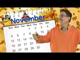 November Calendar Song For Kids Jack Hartmann Youtube Calendar Songs Kids Songs Math For Kids
