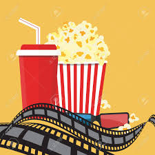Pngtree offers hd movie night background images for free download. Popcorn And Drink Film Strip Border Cinema Movie Night Icon Royalty Free Cliparts Vectors And Stock Illustration Image 67719537