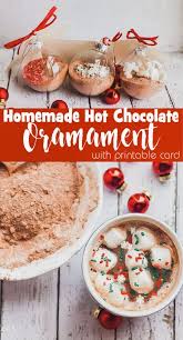 homemade hot chocolate ornaments gift