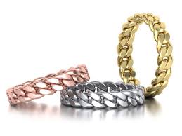 Miami Cuban Link Chain Ring Stackble 5mm Wide Ring 3d Print Model In 2020 Cuban Link Chain Miami Cuban Link Chain Miami Cuban Link