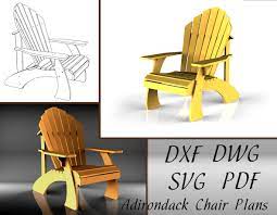 Diy Adirondack Chair Plans Pdf Format File Svg Dwg Dxf Etsy Adirondack Chair Plans Adirondack Chair Adirondack