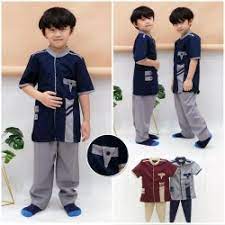 Pakaian muslim pria bahan katun toyobo premium (lembut, halus, mengkilap, licin. Jual Setelan Koko Anak 12 Tahun Model Desain Terbaru Harga August 2021