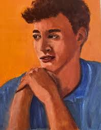 Painted by my grandson Matthew as part of his A level portfolio.