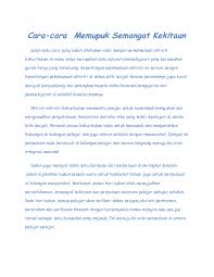 Doc Cara Cara Memupuk Semangat Kekitaan Mandeep Singh Academia Edu