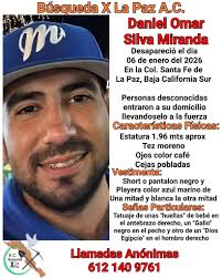 SE ACTIVA BÚSQUEDA PARA DANIEL OMAR SILVA MIRANDA ‼️AYÚDANOS A COMPARTIR ‼️  Última vez visto el día 6 de enero del 2026 en la Colonia Santa Fe de la  ciudad de la