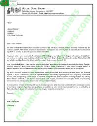 If you do, you're missing the point: Music Teacher Cover Letter Sample