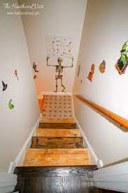 Basement Stairs Attach Stair Makeover Painted Stairs Diy Stairs