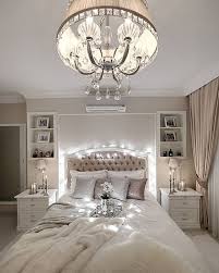 Very Pretty Like The Mounted Shelves Above The Night Stands And The Light Fancy Bedroom Bedroom Design Romantic Bedroom Design