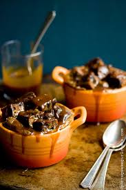 Dark Chocolate Espresso Pumpkin Bread Pudding With Salted Caramel Sauce Pumpkin Dessert Pumpkin Bread Pudding Food