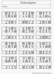 Lernstubchen Klecksaufgaben Lernen Mathematikunterricht Matheunterricht